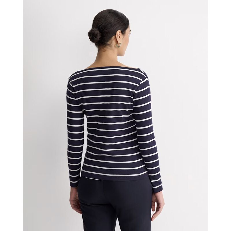 Sportscraft Heidi LS Stripe Rib Tee image number 1
